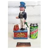Uncle Sam Cast Iron Bank Made in Taiwan