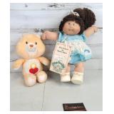 Plush Care Bear & Cabbage Patch Doll