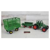 Buddy L Tractor and Trailer & John Deere Wagon