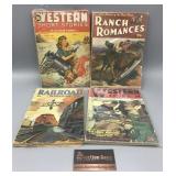 Vintage Magazines- Western, Railroad, Romance -