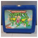 Vintage Plastic Ninja Turtles Lunchbox no Thermos