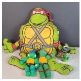 Vintage Group of Plush Ninja Turtles - need