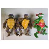 Vintage Ninja Turtles Donatello & Raphael  (Qty 3)