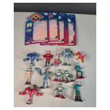 Vintage Group of Reboot Figures and some cards
