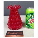 Ruby Red Glass Vase