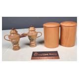 Salt & Peppers - Pair of Wooden Shakers