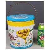 Vintage Shedd's Peanut Butter Tin w Handle