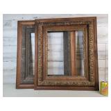 2 Wooden w/Metal Frames