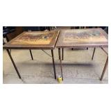 2 Wooden Card Tables