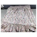 Floral Bedspread w/attached Skirt