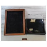 Pair of Display Cases - one missing glass/plastic