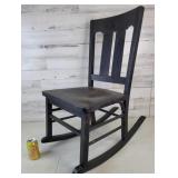 Black Wooden Rocking Chair