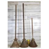 3 Vintage Washer Plungers