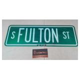 Fulton Double-sided Metal Street Sign