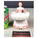 Soap Dish - Lady Figure - couple chips