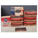 Boxes of assorted nails