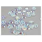 Swarovski Crystals 4 Pkgs.48 Pcs.Ea. AB, Unfoiled