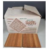 Almost a Full Case of Oak Parquet Floor Tile