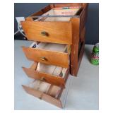 Table Top Four Drawer Cabinet with Cigar