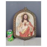Jesus Chalkware Wall Hanging
