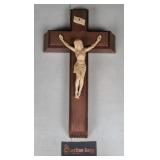 Crucifix with Holy Water and Candles