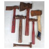 Group of Hatchets & Hammers