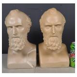 Pair of Plaster Bust