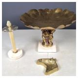 Brass Horse Ashtray, Toothbrush Holder