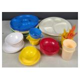 Group of Picnic Plates, Bowls,