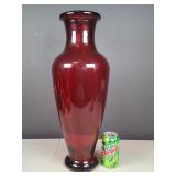 Red Glass Vase 22' tall