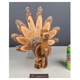 Handcrafted Wood Turkey