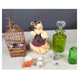 Flat of Assorted Mini Figures, Glass