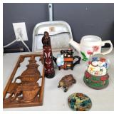 Snowman musical, turtle,dust pan,teapot