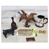 Misx Flat - Cape Cod Bell, Wood Geese Decor, Stein