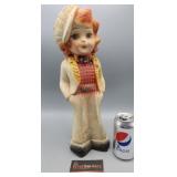 Antique Lady Chalk Ware 16' Tall