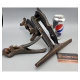 Vintage Clamp & Leather Tool