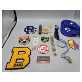 Flat of Patches  - School Letters - Hat - Metals