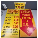 Group of Vintage Store Sgns - Plastic