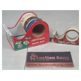 Pair of Vintage Tin Tape Dispenser