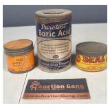 Group of Vintage Containers