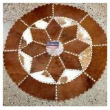 Leather Animal Hide Rug//Wall Decor - Argentina