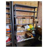 Metal Shelf 85"T 48"W 12"D CONTAINS NOT INCLUDED