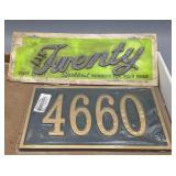 Metal Number Plates