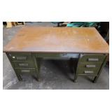 Metal Shop Desk 31"T 60"W 34" D