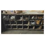 Cubby Organizer Galvanized Bins 36"T 72"W 30"D