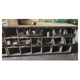 Cubby Organizer With Galvanized Bins 36"T 72 5"W