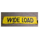 Over Size/Wide Load Banner 18.5"T 79"W