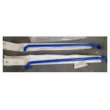 3 Safety Bars Blue 35.5" Stainless 25"