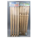 Alder Hardwood 22" Wood Legs