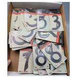 Group of 4" Metal House Numbers